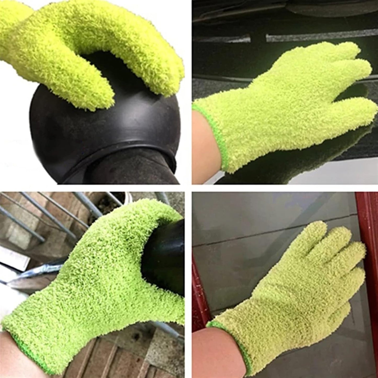 Gant microfibre - MicroCleanGlove™ - Vert - Mon Idéeal Nettoyage